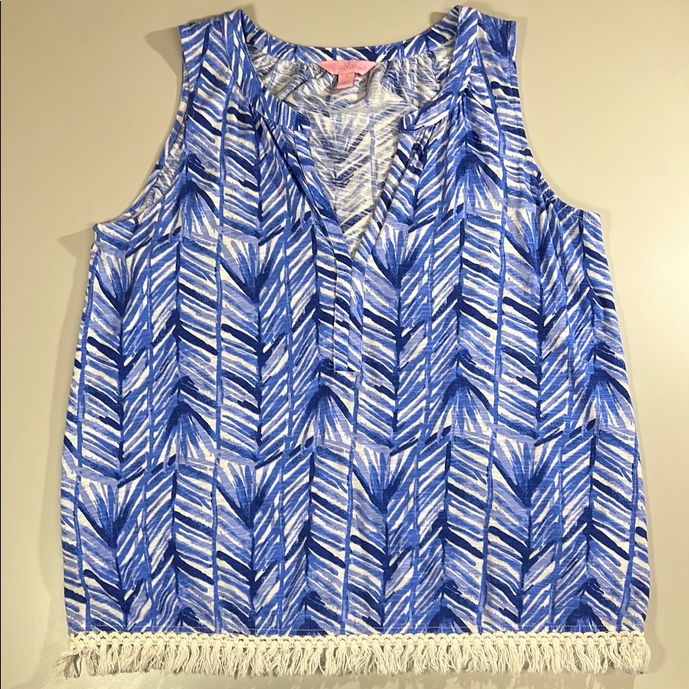 Lilly Pulitzer Kipper Tank Top Women’s Size Small